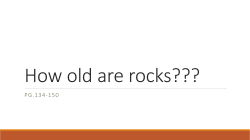 How old are rocks???