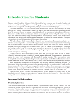 Introduction for Students