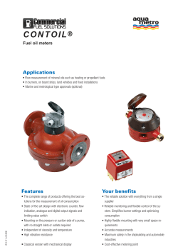 Oil Meter Catalogue - Commercial Fuel Solutions Ltd