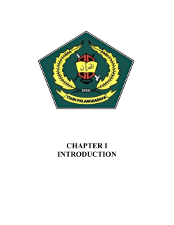 chapter i introduction - Digital Library IAIN Palangka Raya