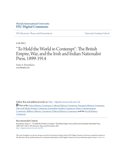 "To Hold the World in Contempt": The British Empire, War, and the