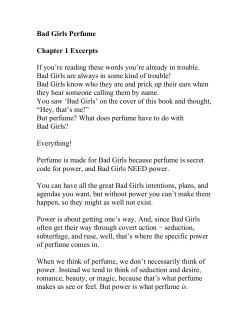 Bad Girls Perfume Chapter 1 Excerpts If you`re reading these words