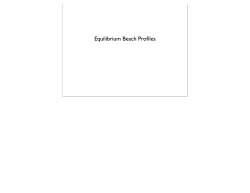 Equilibrium Beach Profiles