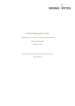 Netiquette Guide