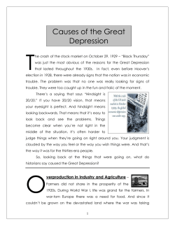 Causes of the Great Depression