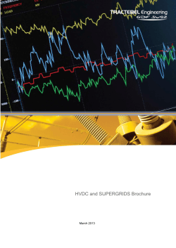 HVDC and SUPERGRIDS Brochure