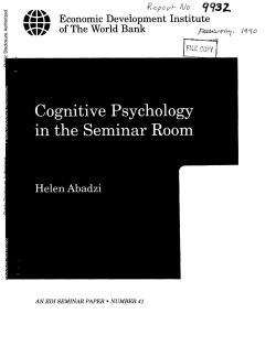 Learn - World bank documents