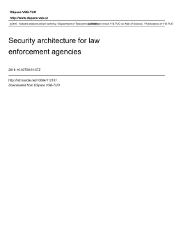 Security architecture for law enforcement agencies