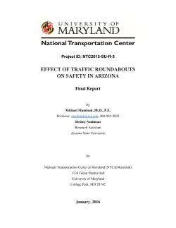 effect of traffic roundabouts on safety in arizona
