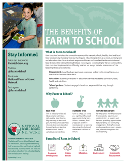 Benefits of Farm to - National Farm to School Network