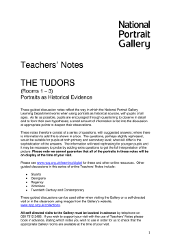 Teachers‟ Notes THE TUDORS - National Portrait Gallery