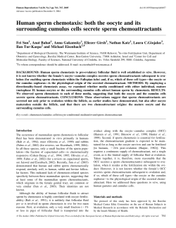 Human sperm chemotaxis: both the oocyte and its surrounding