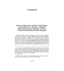 Board of Education of Kiryas Joel Village School District v. Grumet