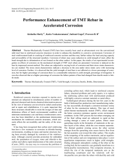 Thermo-Mechanically-Treated (TMT), yield strength, corrosion