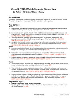 Period 2 (1607-1754)
