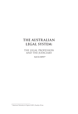 the australian legal system