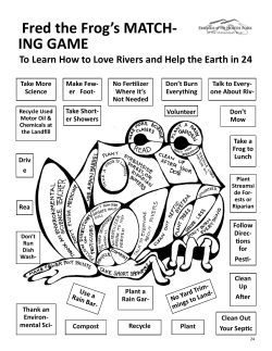 Fred the Frog`s MATCH