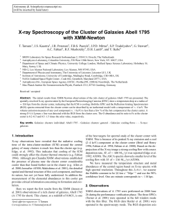 X-ray Spectroscopy of the Cluster of Galaxies Abell 1795