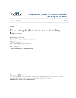 Overcoming Student Resistance to a Teaching Innovation