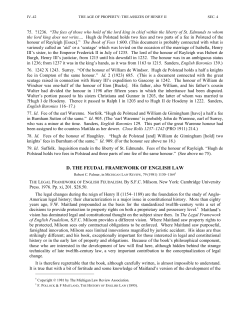 D. THE FEUDAL FRAMEWORK OF ENGLISH LAW