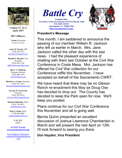 Current Edition - Sacramento Civil War Round Table