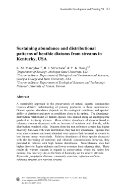 Sustaining abundance and distributional patterns of