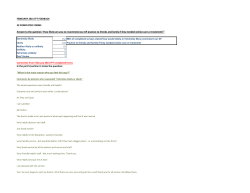 February 2015 Friends and Family Test summary of feedback by