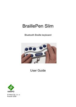 BraillePen Slim User Guide
