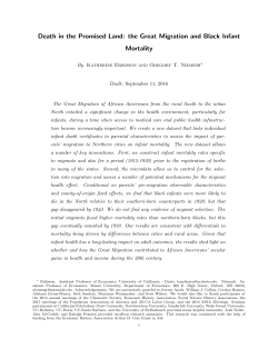 the Great Migration and Black Infant Mortality