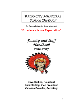 Faculty and Staff Handbook 2016-2017