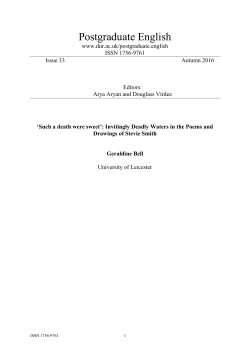 Postgraduate English - Durham University Community