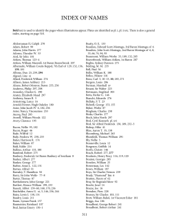 index of names - Roads Were Not Built For Cars