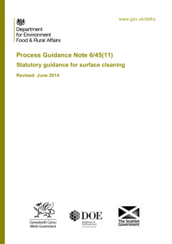 Process Guidance Note 6/45(11)