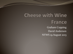 Cheese and Wine France