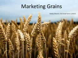 Marketing Grains - Oregon State University Extension Service