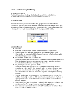 Ocean Acidification Toy Car Activity Activity Developed by: Paul