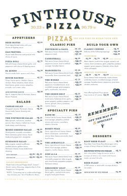 PHP2 MENU - Revised 8-25-16