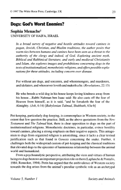 23 Dogs: God`s Worst Enemies? - Animals and Society Institute