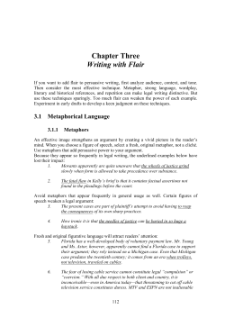 Chapter Three Writing with Flair