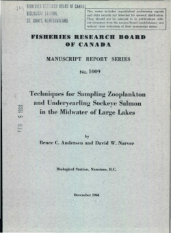 `\ F1SH[~I[S. .` _~~C~ Techniques for Sampling Zooplankton and