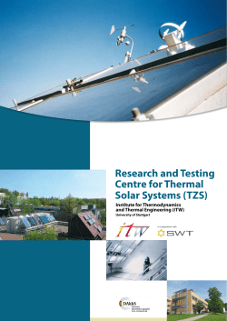 Research and Testing Centre for Thermal Solar Systems (TZS)