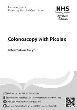 Colonoscopy with Picolax