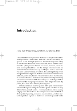 How Green Were the Nazis?