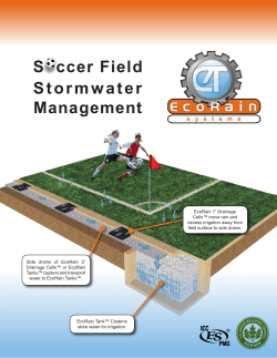 Soccer Field Stormwater Management