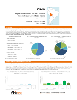 Bolivia National Education Profile