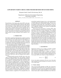 Low-Density Parity-Check Codes for Discretized Min