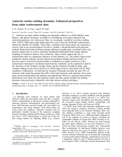 Antarctic surface melting dynamics: Enhanced perspectives from
