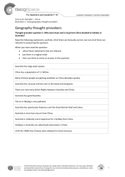 Geography thought-provokers