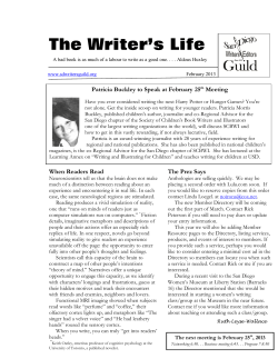 The Writer`s Life - San Diego Writers/Editors Guild