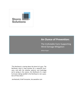 An Ounce of Prevention: